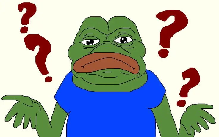 pepe with question marks